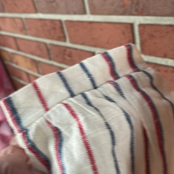 Anthropologie Striped Cream and Red Dress - Picture 5 of 8